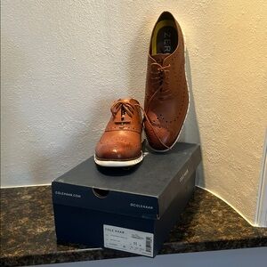 Cole Haan Men's Tan Wingtip Oxfords